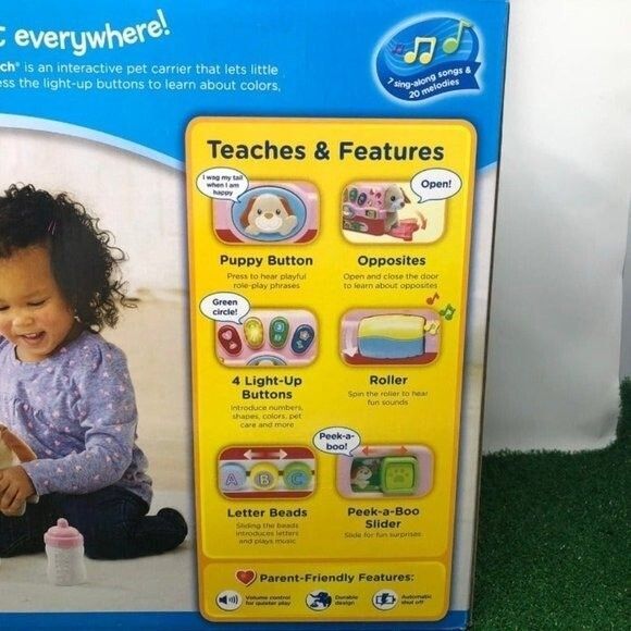 Vtech Care for Me Learning Carrier Puppy Dog Toy Set Infant Toddler Sounds NEW - Picture 8 of 10